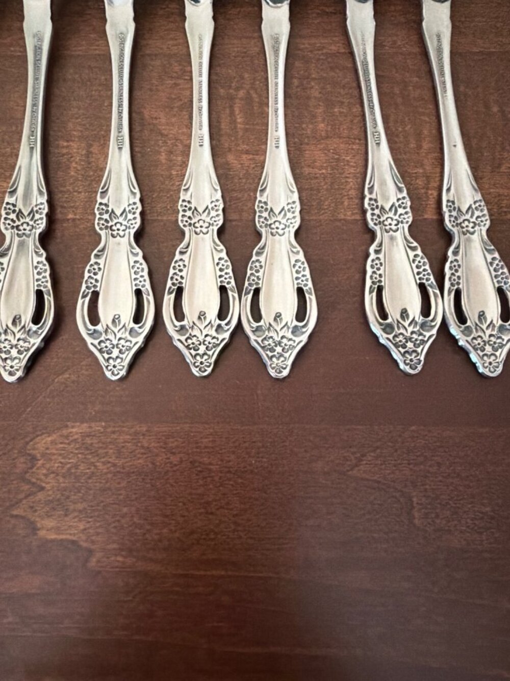 Set of 12 Oneida Distinction Deluxe HH Raphael Stainless Dinner Forks 7.25" Repl - Picture 13 of 16